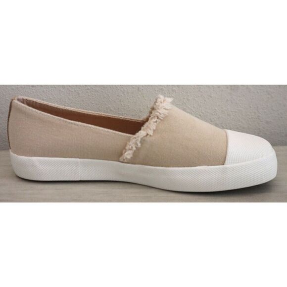 Splendid Women's Sz 6M Beige/Tan Aida Slip-On Canvas Sneakers - Picture 4 of 11